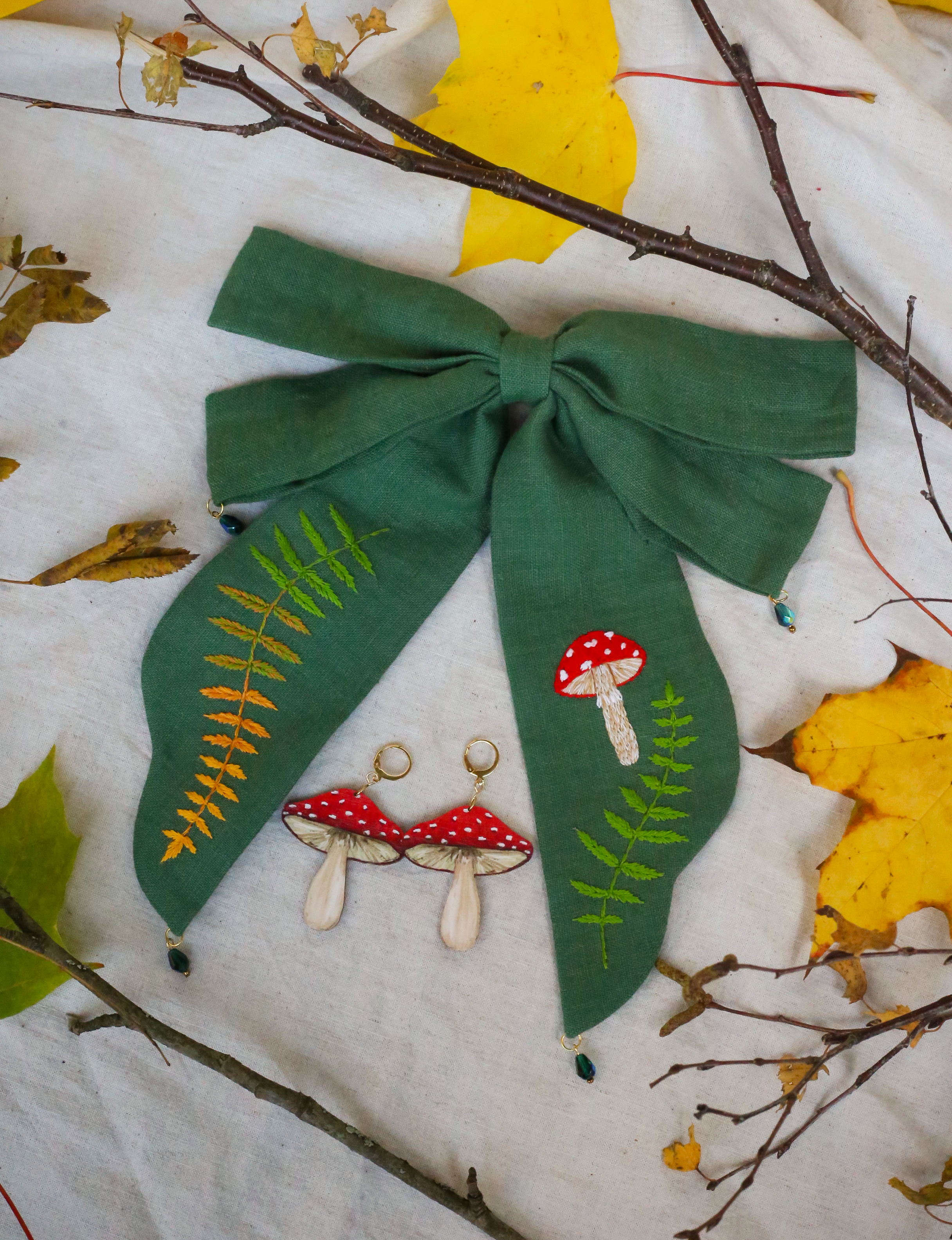 Mushroom earring