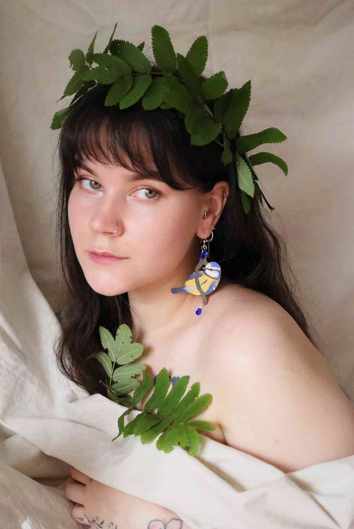 Sinitiainen korvakoru ( Ennakkotilaus!)