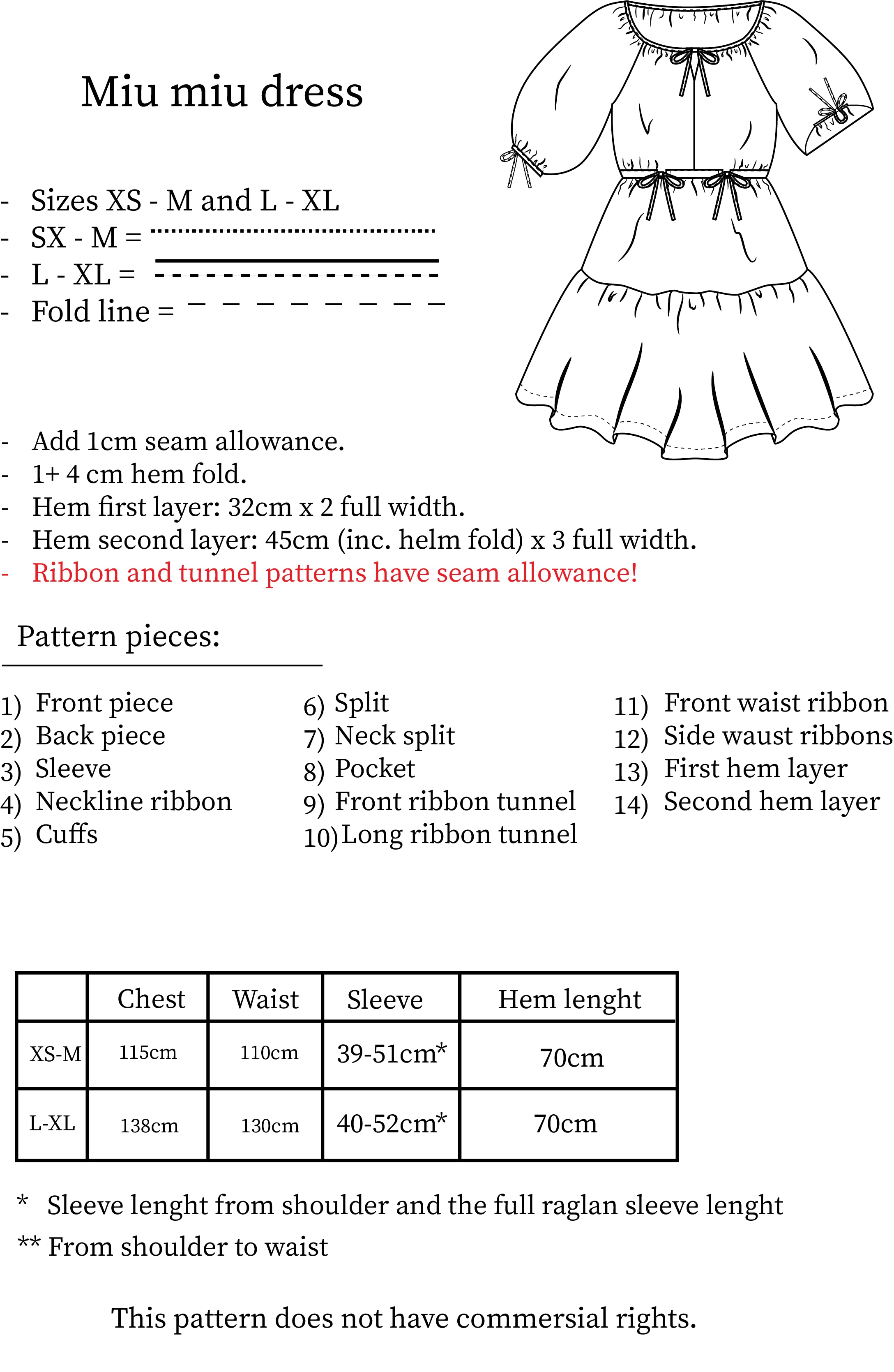 Miun miu dress patterns